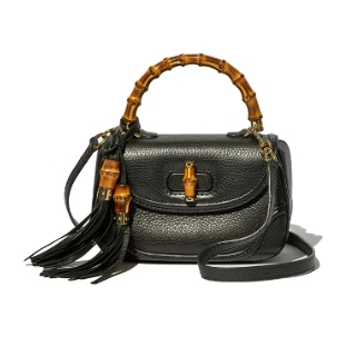 画像：GUCCI ニューバンブー レザーハンドバッグ 254,884